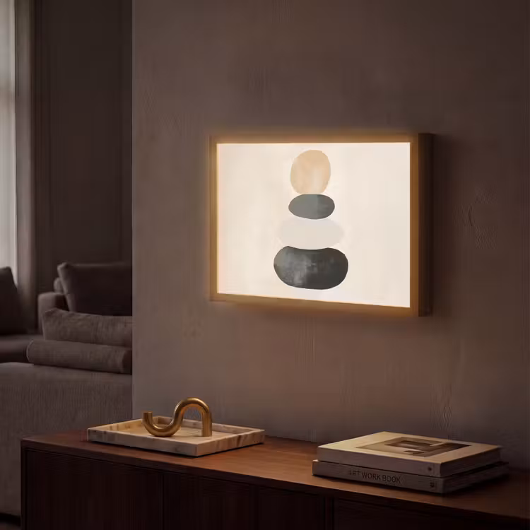 Lightbox - Wandlamp - Japandi - Wabi sabi - Beige — 2