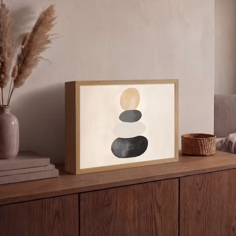 Lightbox - Wandlamp - Japandi - Wabi sabi - Beige — 4