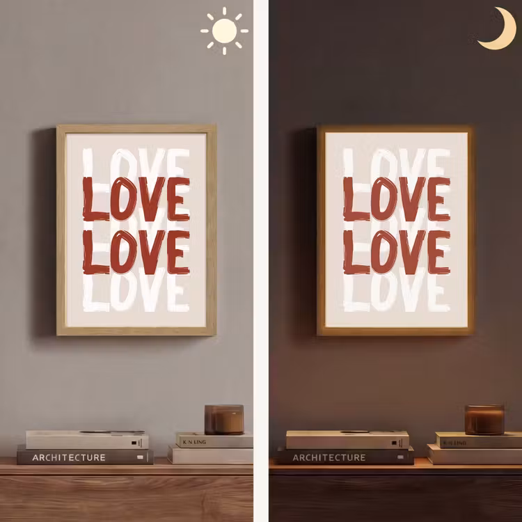 Lightbox - Wandlamp - Love - Rood - Tekst — 5