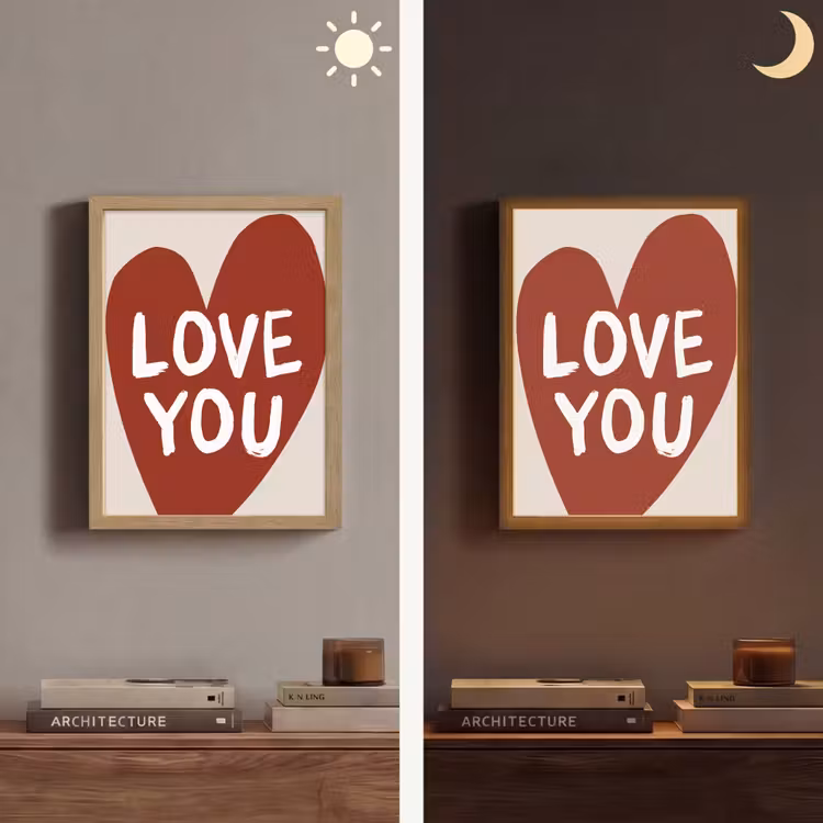 Lightbox - Wandlamp - Loveyou - Hart - Rood — 5