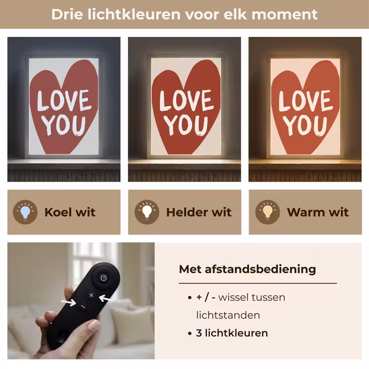 Lightbox - Wandlamp - Loveyou - Hart - Rood — 7