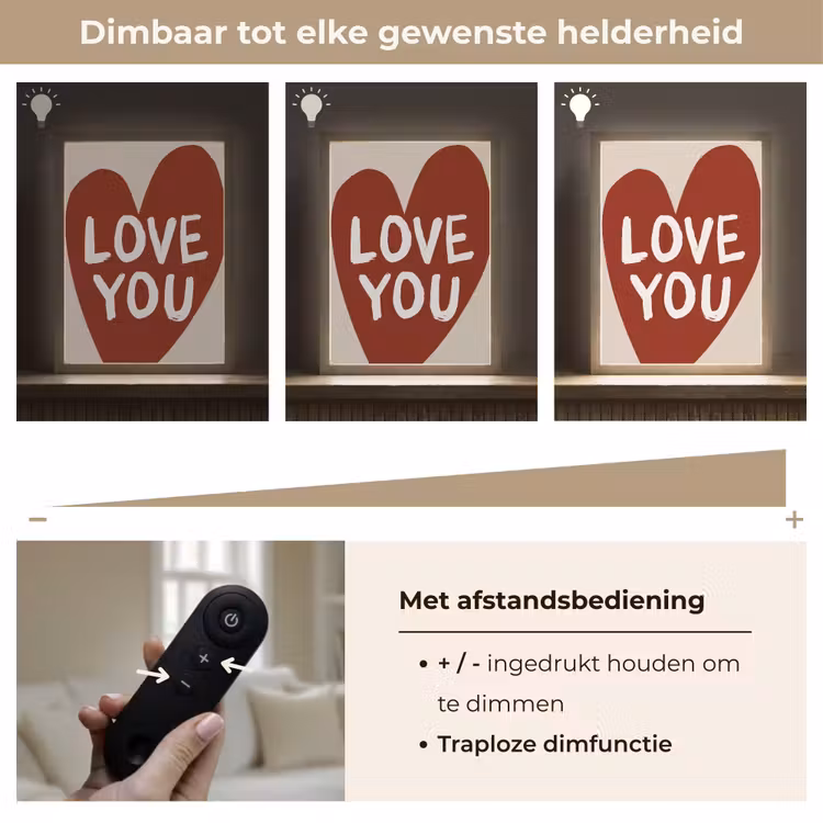 Lightbox - Wandlamp - Loveyou - Hart - Rood — 8