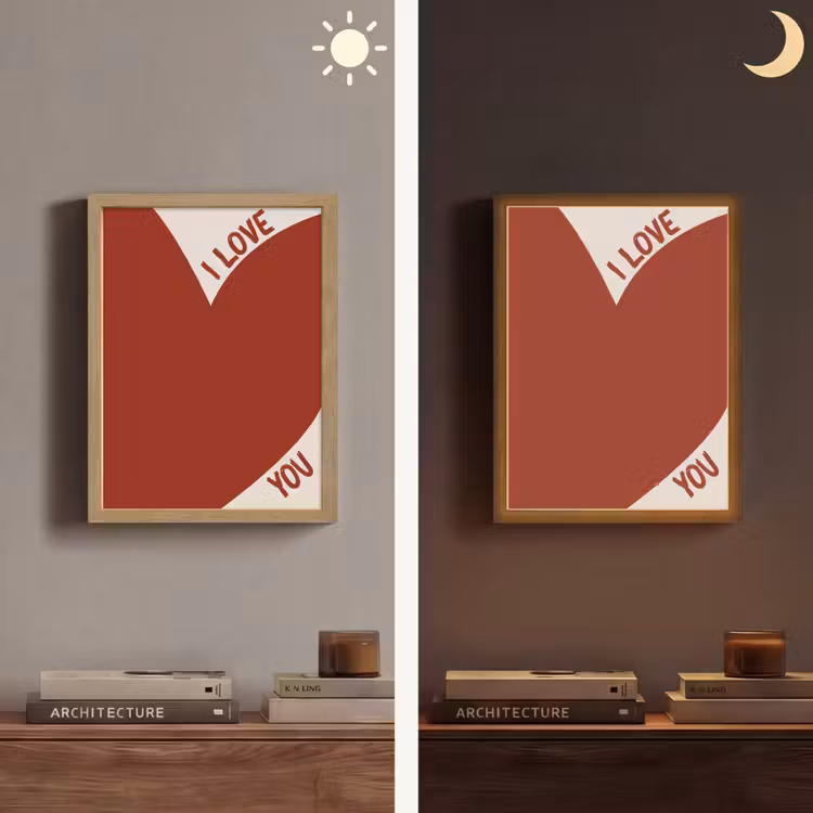 Lightbox - Wandlamp - Loveyou - Rood - Hart — 5