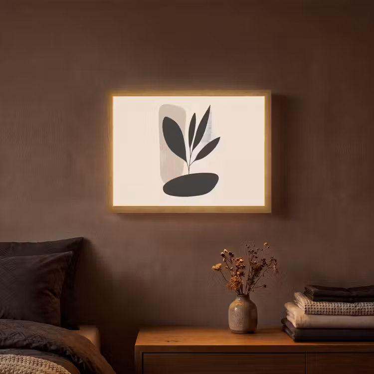 Lightbox - Wandlamp - Plant - Beige - Japandi — 3
