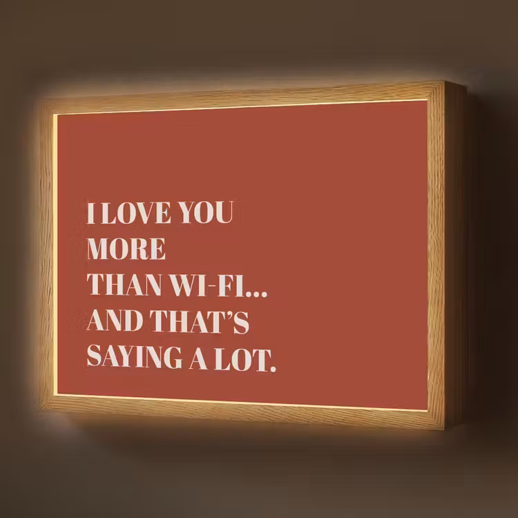Lightbox - Wandlamp - Rood - Quote - Liefde — 1