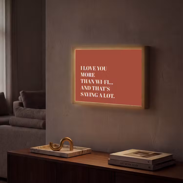 Lightbox - Wandlamp - Rood - Quote - Liefde — 2