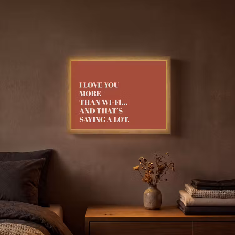Lightbox - Wandlamp - Rood - Quote - Liefde — 3