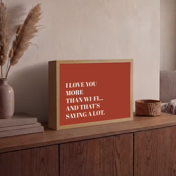 Lightbox - Wandlamp - Rood - Quote - Liefde — 4