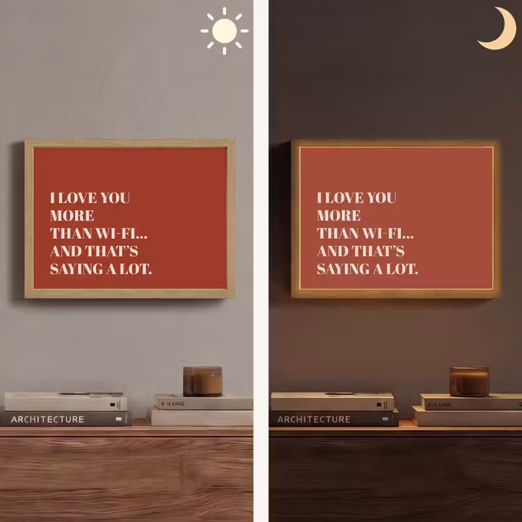 Lightbox - Wandlamp - Rood - Quote - Liefde — 6