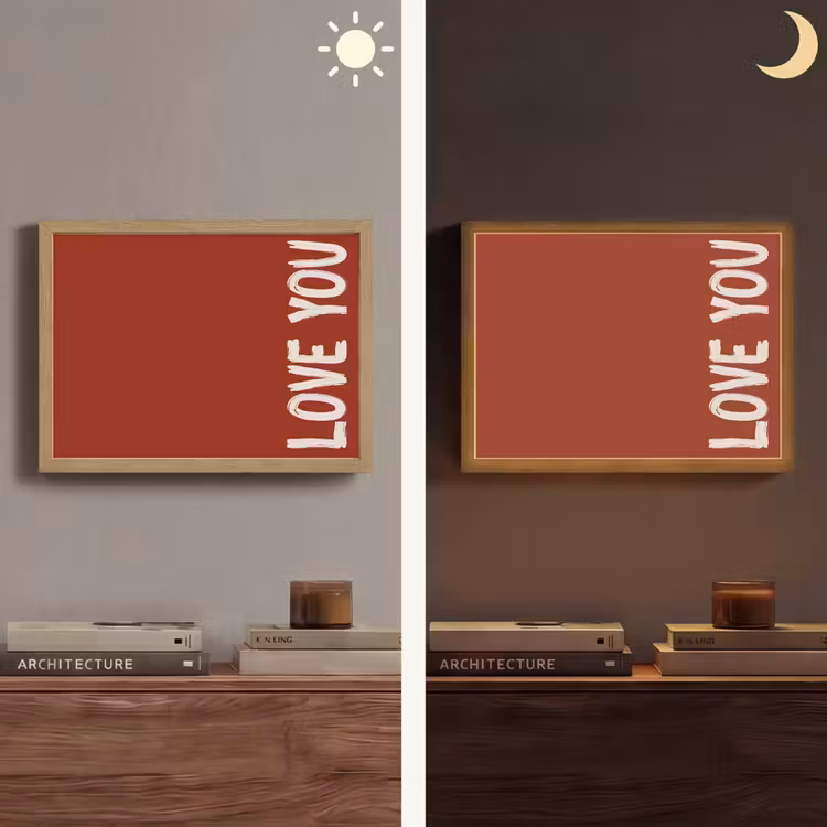 Lightbox - Wandlamp - Schuin - Loveyou - Rood — 6