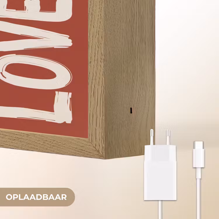 Lightbox - Wandlamp - Schuin - Loveyou - Rood — 7