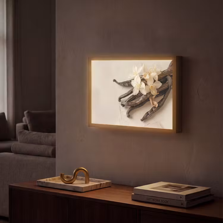 Lightbox - Wandlamp - Vanille - Bloemen - Beige — 2
