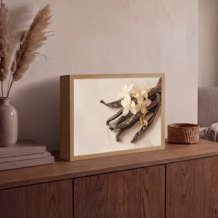 Lightbox - Wandlamp - Vanille - Bloemen - Beige — 4