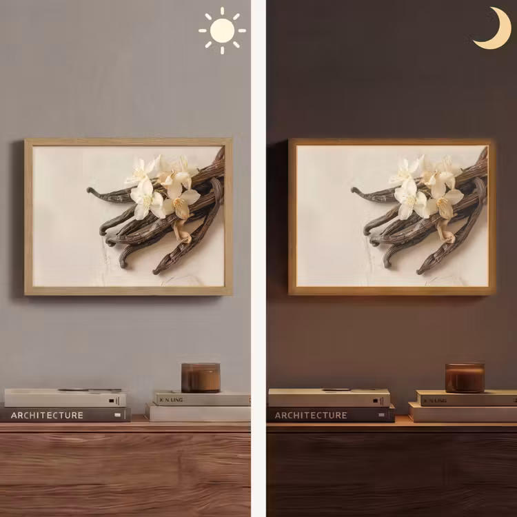 Lightbox - Wandlamp - Vanille - Bloemen - Beige — 6