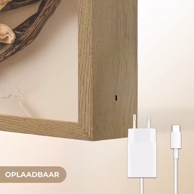 Lightbox - Wandlamp - Vanille - Bloemen - Beige — 7