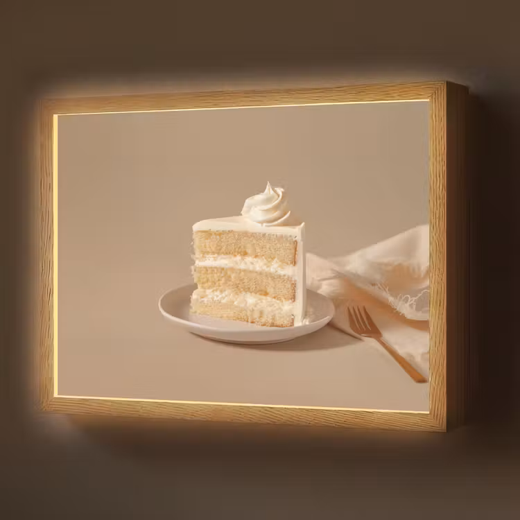 Lightbox - Wandlamp - Vanilletaart - Cake - Romig — 1