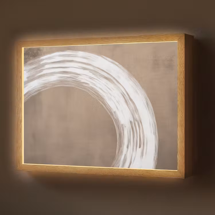 Lightbox - Wandlamp - Verf - Bruin - Japandi — 1