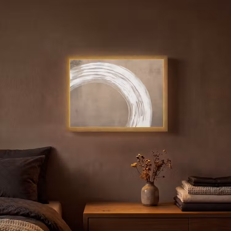 Lightbox - Wandlamp - Verf - Bruin - Japandi — 3
