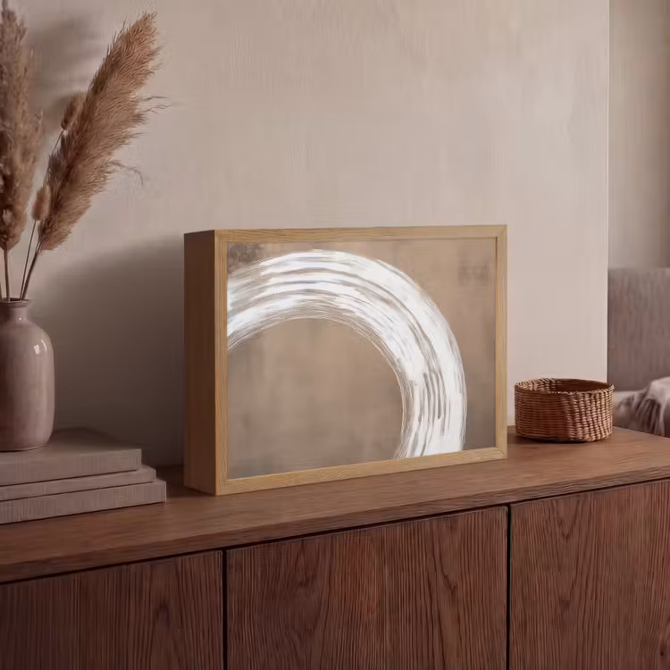 Lightbox - Wandlamp - Verf - Bruin - Japandi — 4