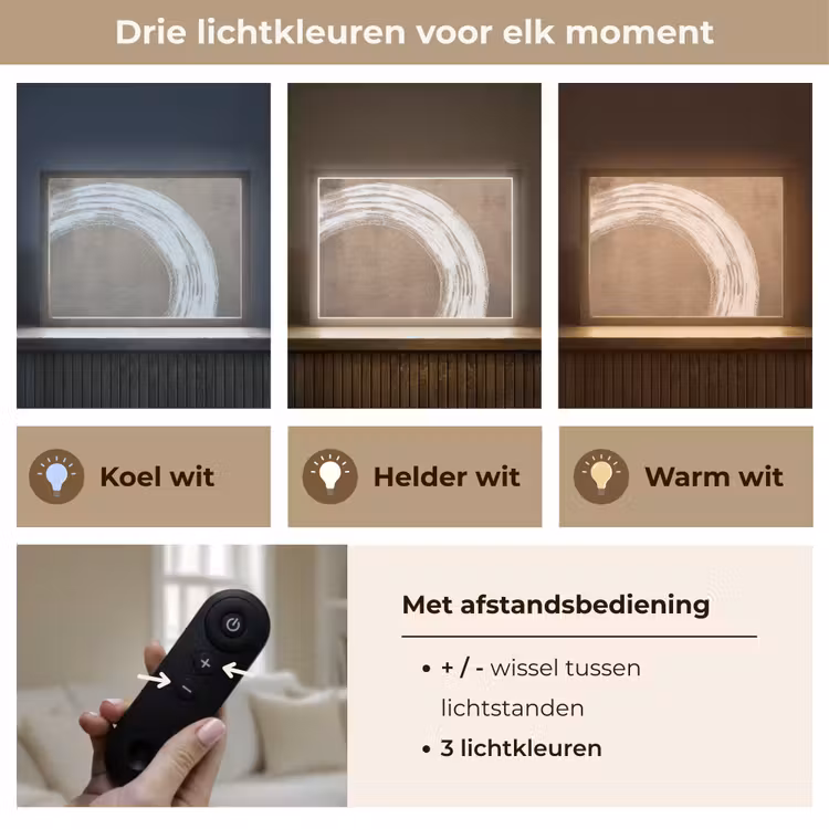Lightbox - Wandlamp - Verf - Bruin - Japandi — 8