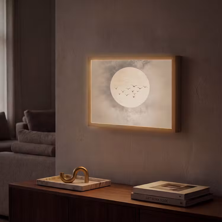 Lightbox - Wandlamp - Vogel - Beige - Japandi — 2