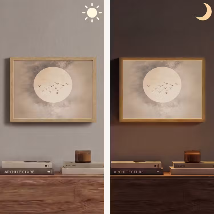 Lightbox - Wandlamp - Vogel - Beige - Japandi — 6