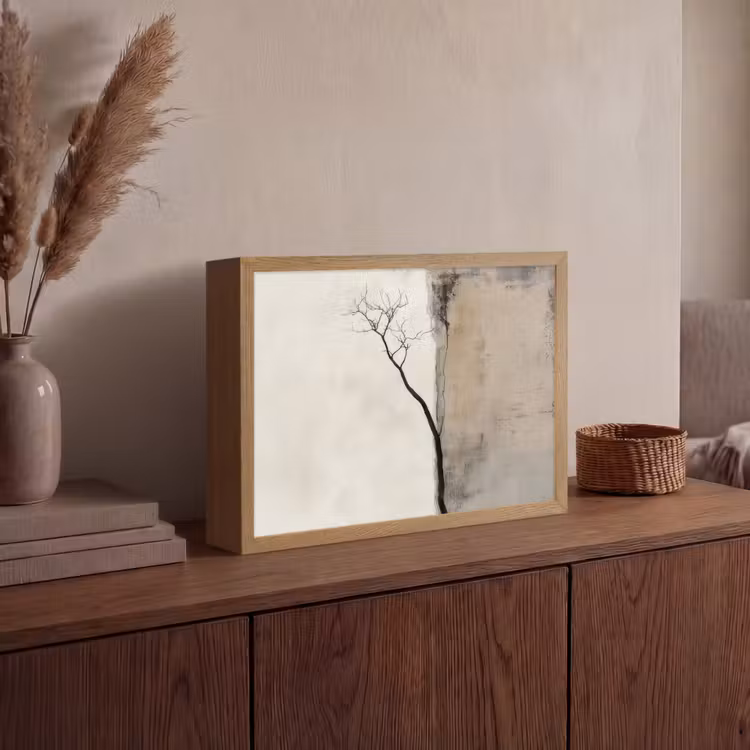 Lightbox - Wandlamp - Wabi sabi - Plant - Beige — 4