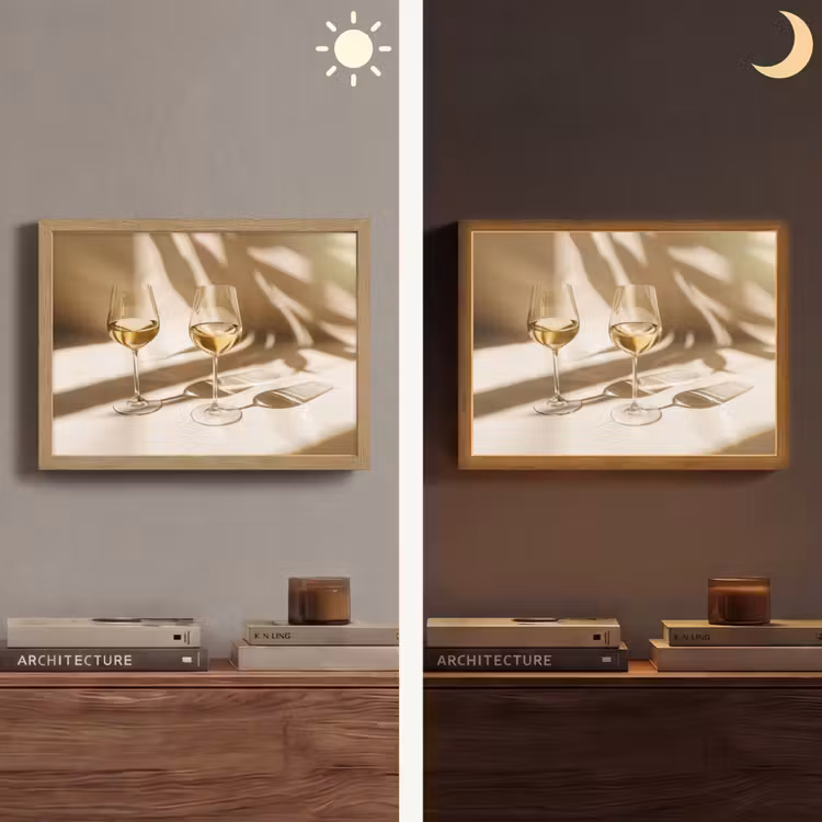 Lightbox - Wandlamp - Wijn - Wijnglazen - Wit — 6