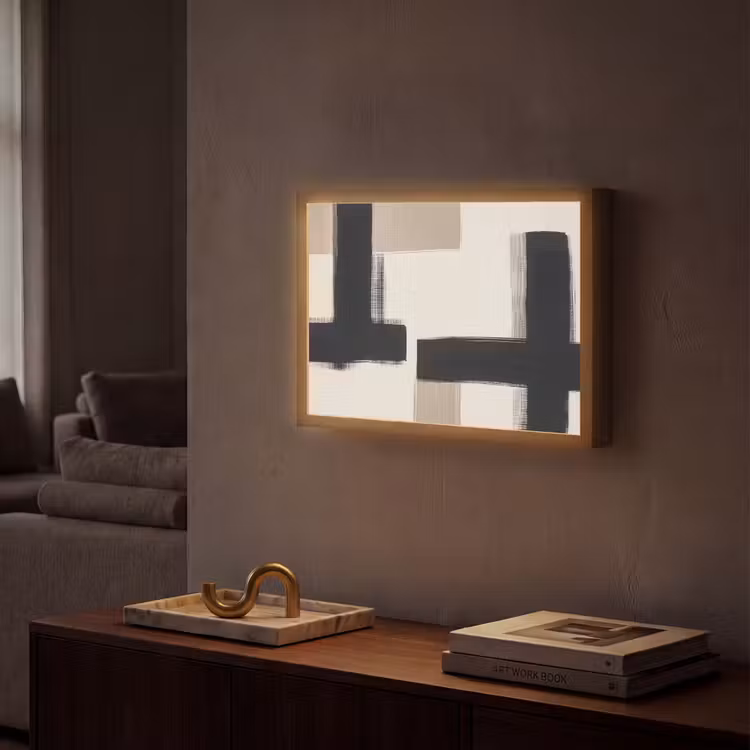 Lightbox - Wandlamp - Zwart - Abstract - Japandi — 2