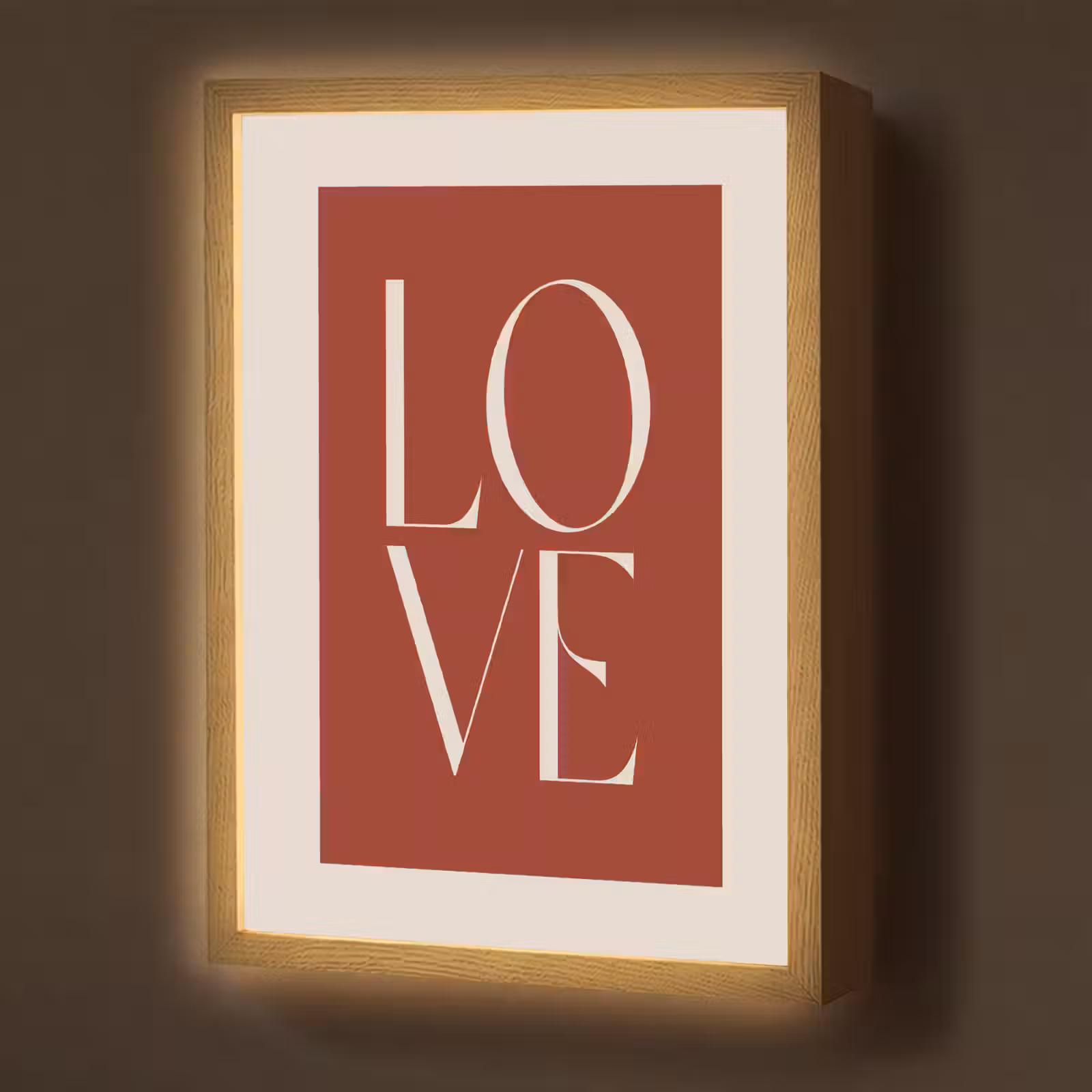 Lightbox - Wandlamp - Love - Rood - Minimalistisch — 1