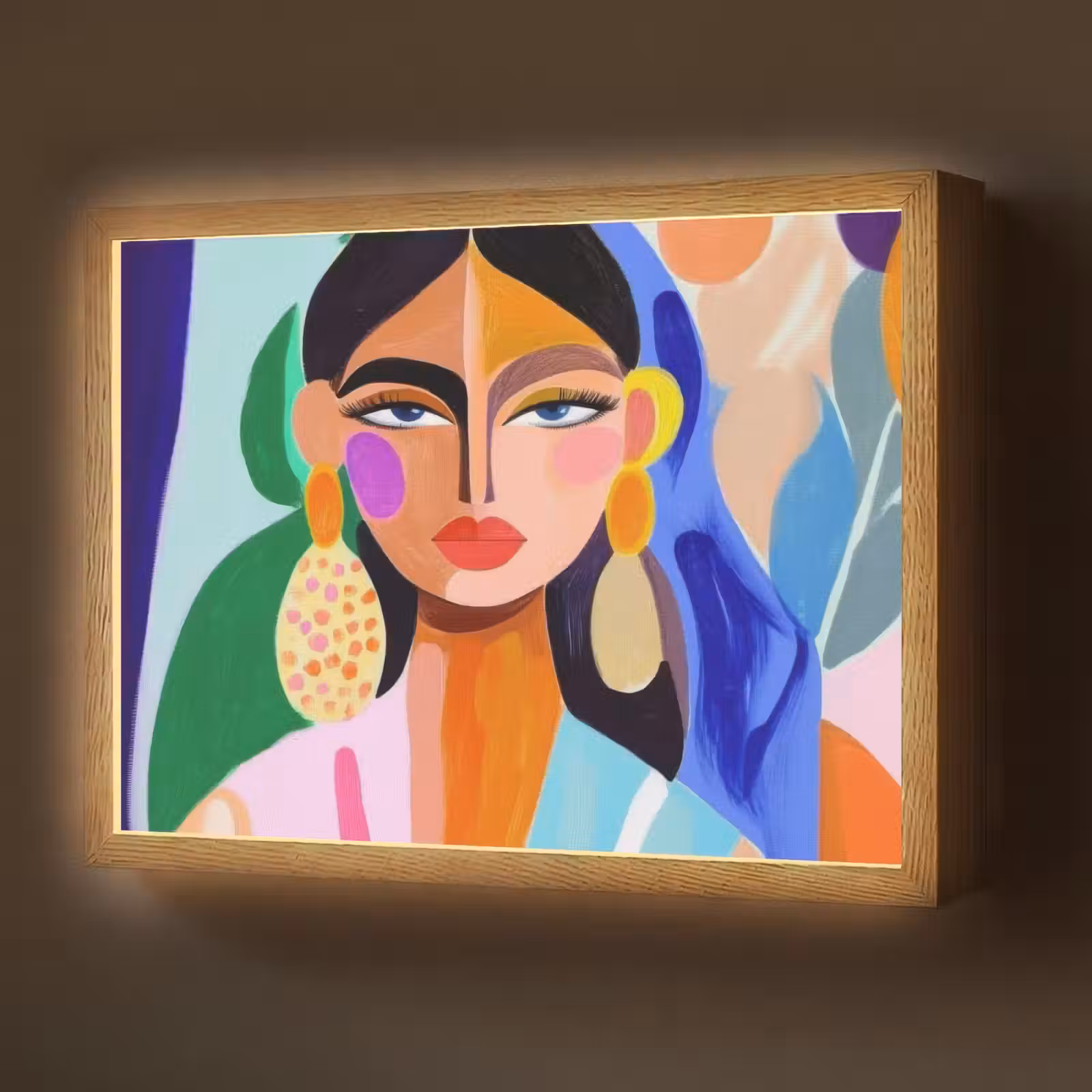 Lightbox - Wandlamp - Portret - Vrouw - Modern — 1