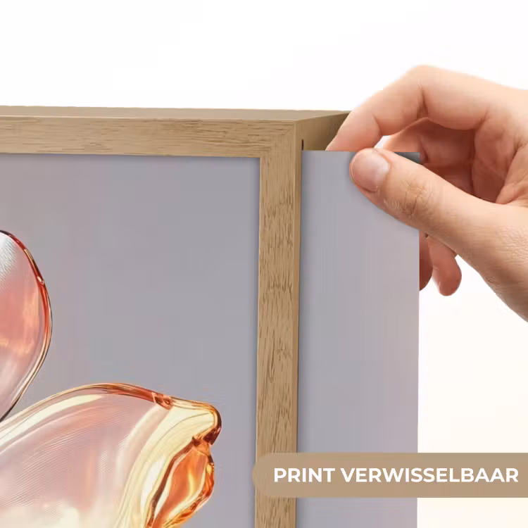 Lightbox - Wandlamp - Glazen - Bloem - Roze — 5