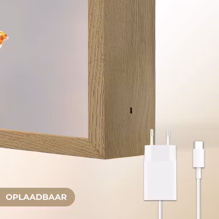 Lightbox - Wandlamp - Glazen - Bloem - Roze — 7