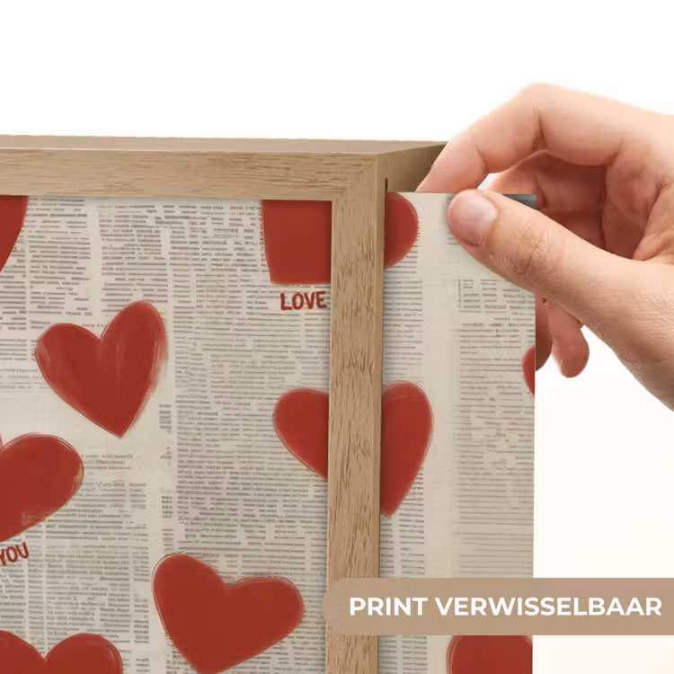 Lightbox - Wandlamp - Hartjes - Krant - Loveyou — 5