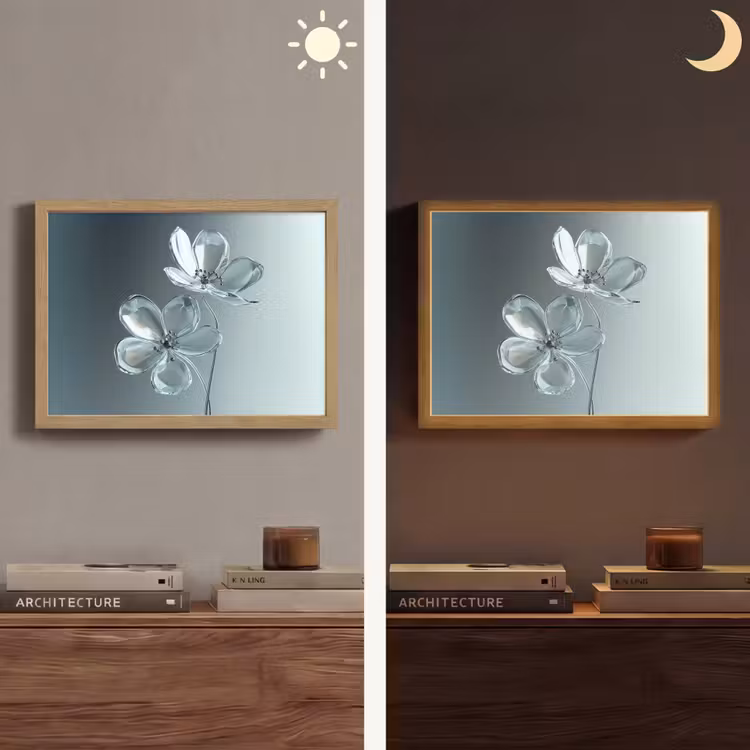 Lightbox - Wandlamp - Kristal - Bloemen - Grijs — 6