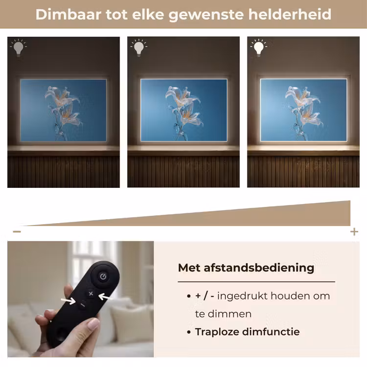 Lightbox - Wandlamp - Lelies - Blauw - Glazen — 9