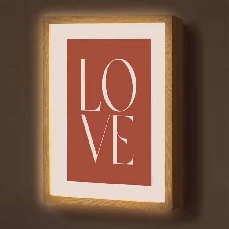 Lightbox - Wandlamp - Love - Rood - Minimalistisch — 1