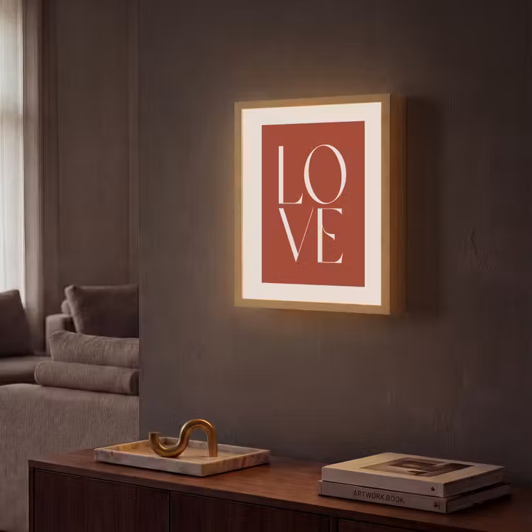 Lightbox - Wandlamp - Love - Rood - Minimalistisch — 2