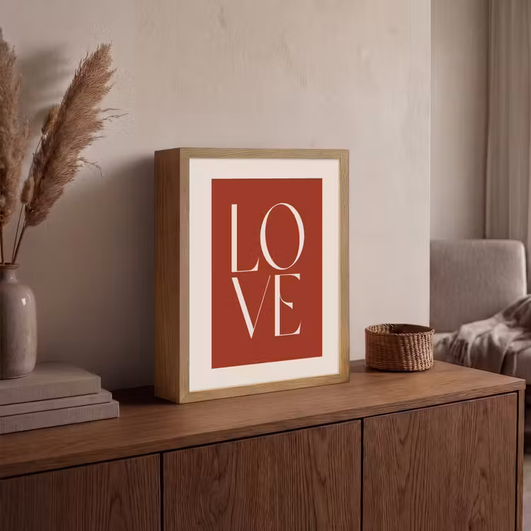 Lightbox - Wandlamp - Love - Rood - Minimalistisch — 4