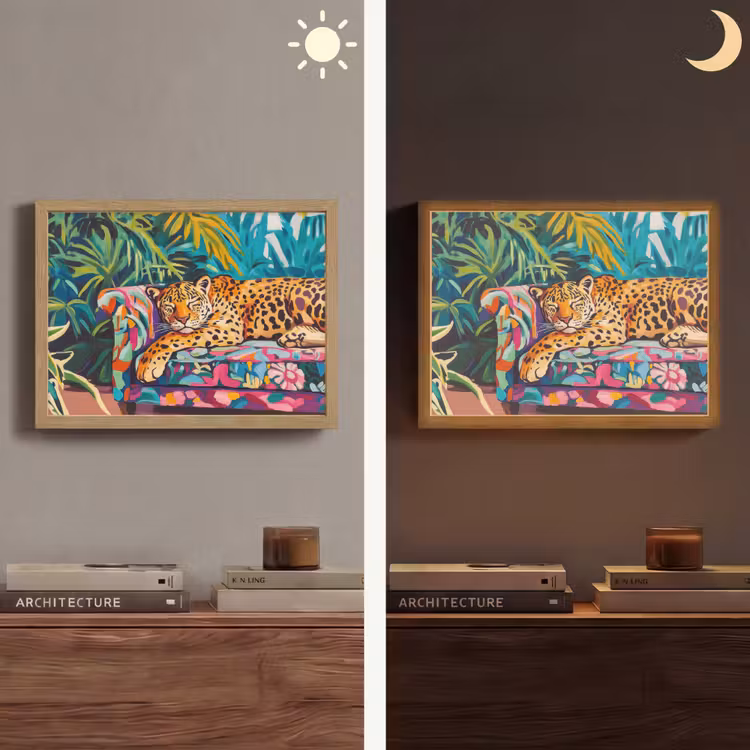 Lightbox - Wandlamp - Luipaard - Kleurrijk - Tropisch — 6