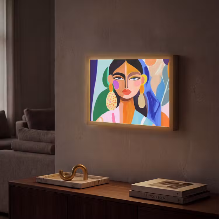Lightbox - Wandlamp - Portret - Vrouw - Modern — 2