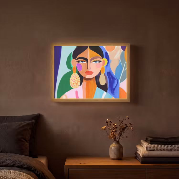 Lightbox - Wandlamp - Portret - Vrouw - Modern — 3