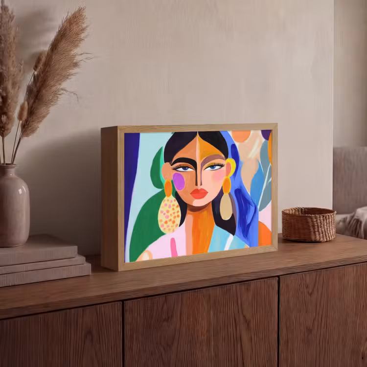 Lightbox - Wandlamp - Portret - Vrouw - Modern — 4
