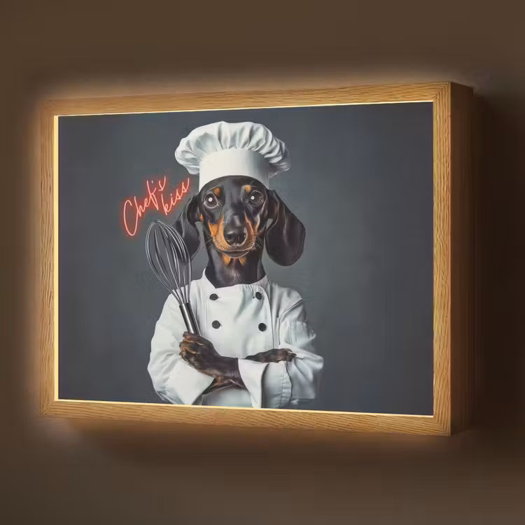 Lightbox - Wandlamp - Quote - Neon - Hond - Kokskleding — 1
