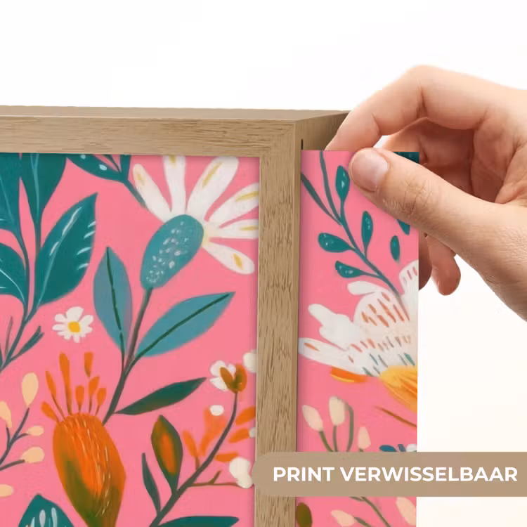Lightbox - Wandlamp - Roze - Bloemen - Wit - Oranje — 5
