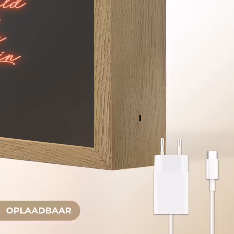 Lightbox - Wandlamp - Schaap - Kokskleding - Neon - Quote — 7