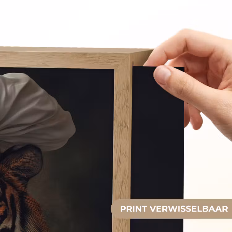 Lightbox - Wandlamp - Tijger - Kokskleding - Bruin — 5