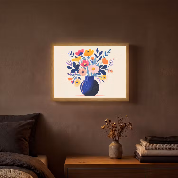 Lightbox - Wandlamp - Vaas - Bloemen - Boeket — 3