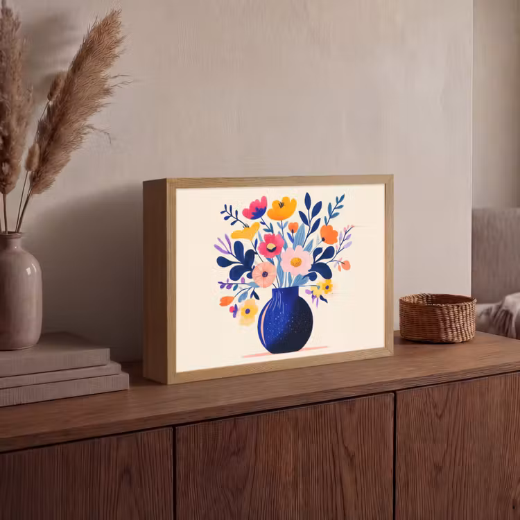 Lightbox - Wandlamp - Vaas - Bloemen - Boeket — 4