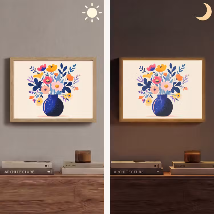 Lightbox - Wandlamp - Vaas - Bloemen - Boeket — 6